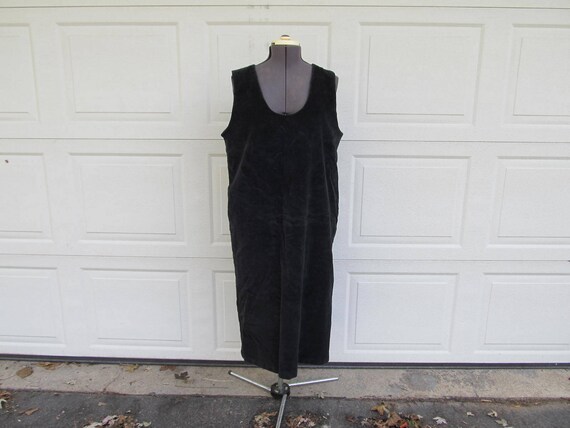 black corduroy jumper dress