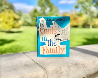 Vintage Hardcover Kinderbuch „Eulen in der Familie“ 1961 von Farley Mowat