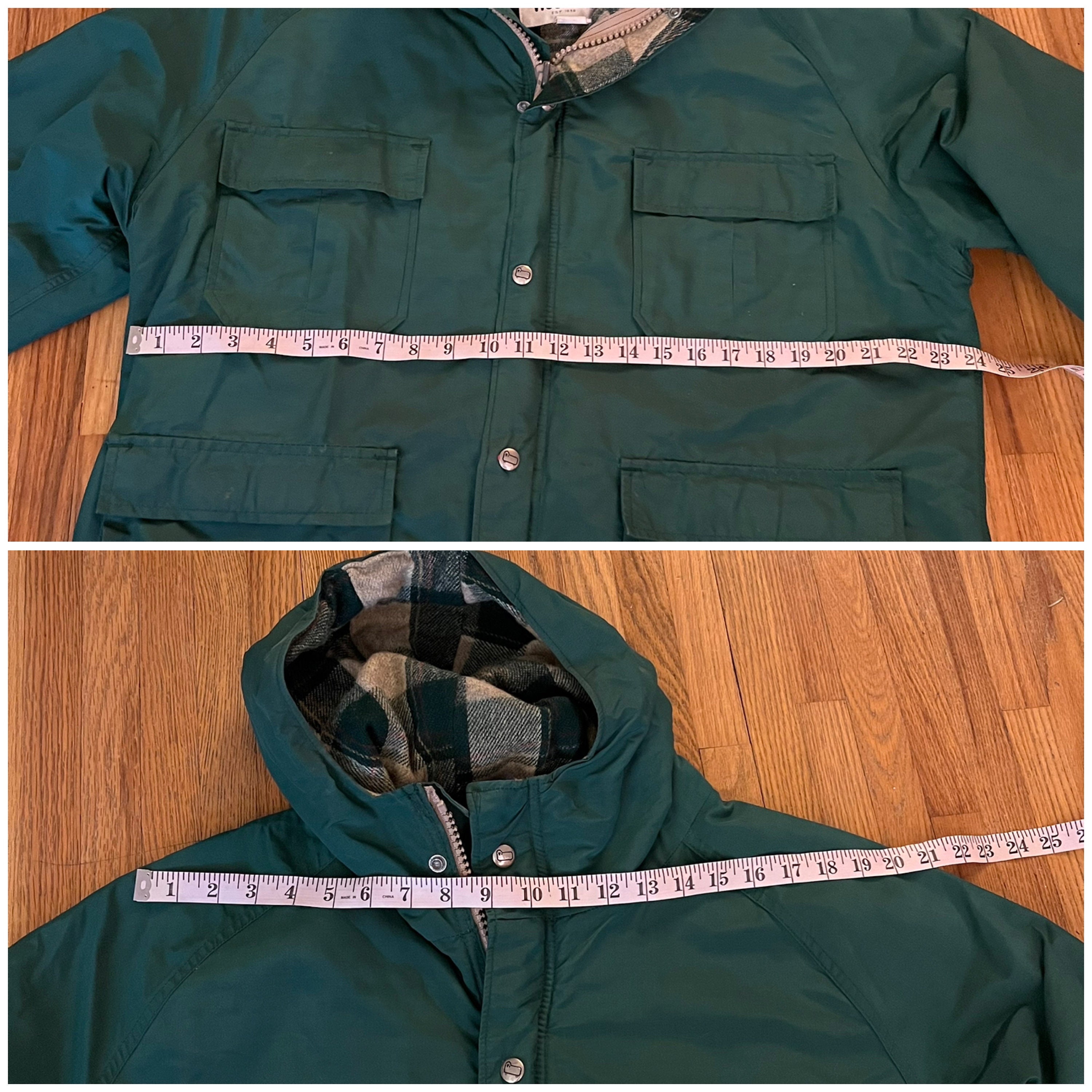 Vintage Woolrich Wool Lined Hooded Parka, Plaid Wool Lined Vintage Woolrich Wool Lined Hooded Parka, Plaid Wool Lined