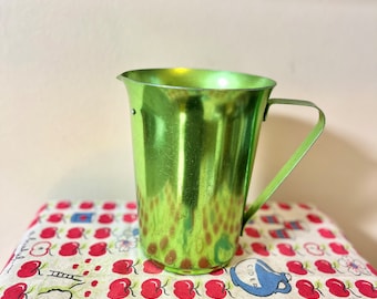 Vintage anodized aluminum green pitcher