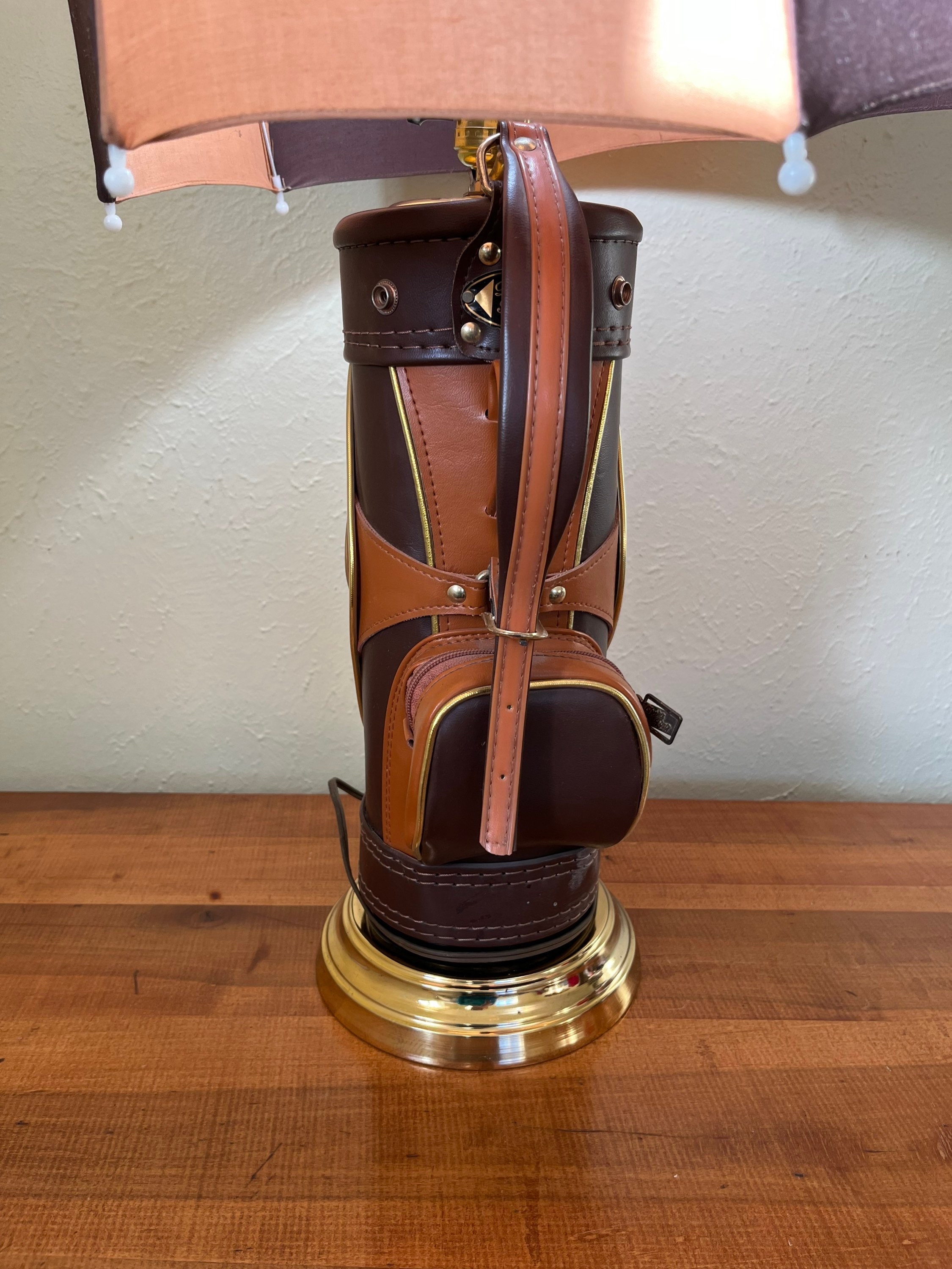 Vintage 1970s Dura Golf Bag Lamp, Golf Umbrella Lamp Etsy