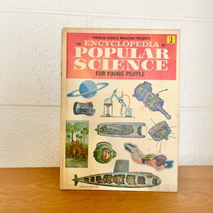 Vintage science encyclopedia book, volume 1, 1962 mid century book