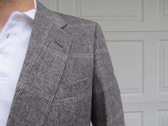 1970s Men's Gray Camel Hair blazer, sportcoat