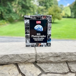 Vintage hardcover book, &quot;100 Photographs that Change the World,&quot; Life magazine book