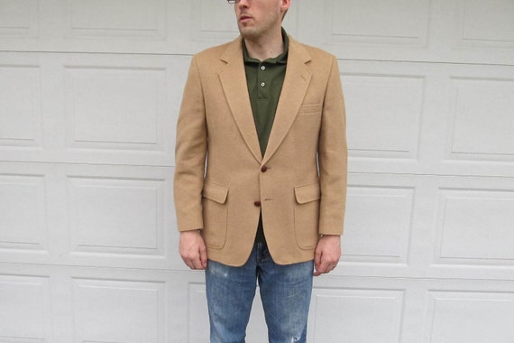 mens camel hair blazer