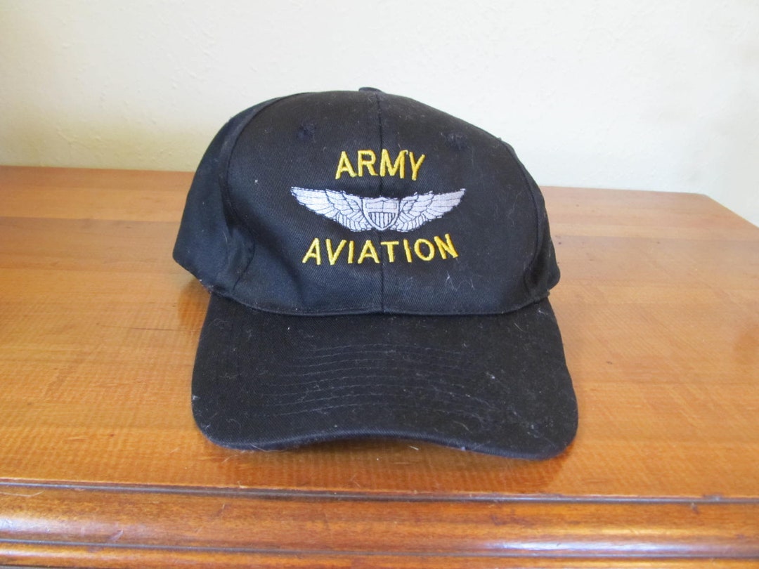Vintage Trucker Hat Army Aviation Hat Etsy
