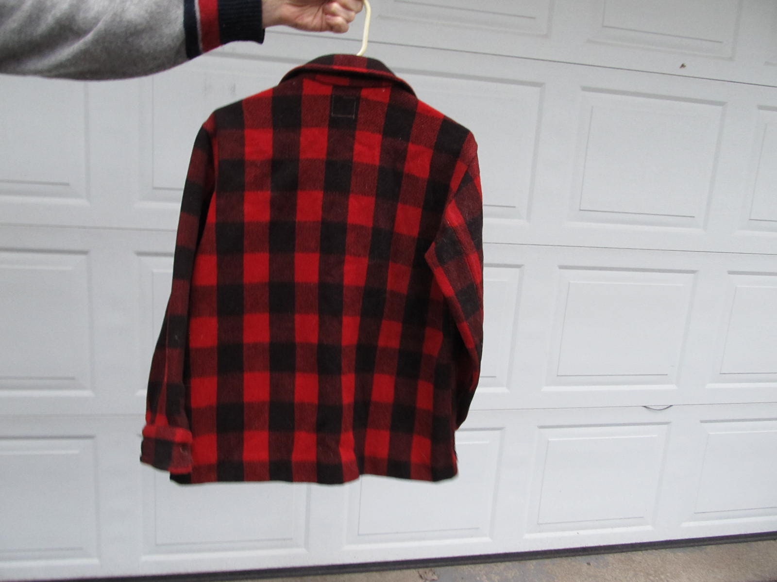 Vintage Men's Buffalo Check Plaid Jacket, Wool Jacket Vintage Men's Buffalo Check Plaid Jacket, Wool Jacket