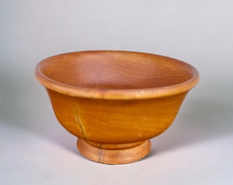 Vintage mango wood bowl large decorative bowl wooden primitive bowl