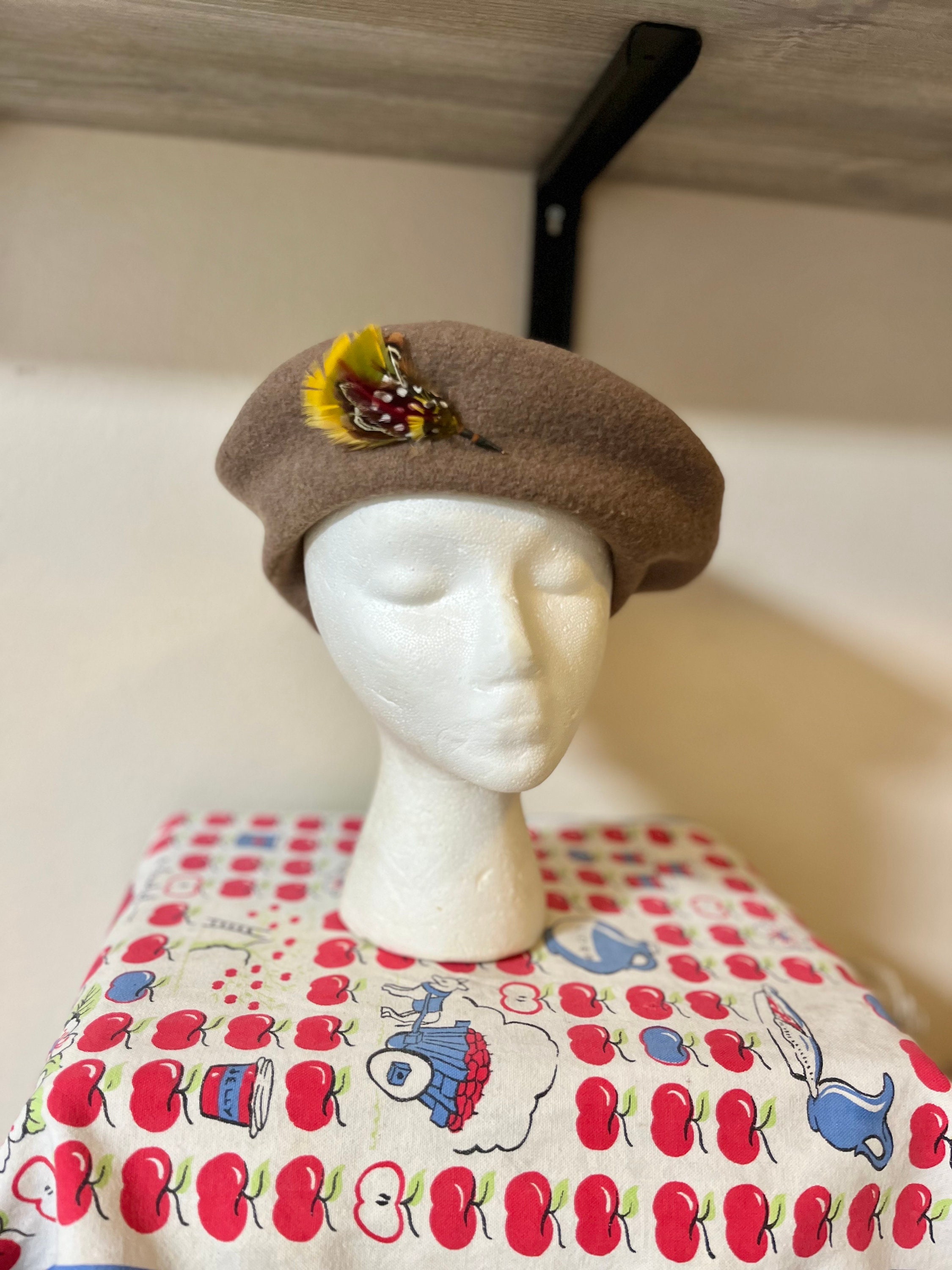 Vintage Ruth Alan beret cream color off white Ruth Alan Hat - Etsy main image 2