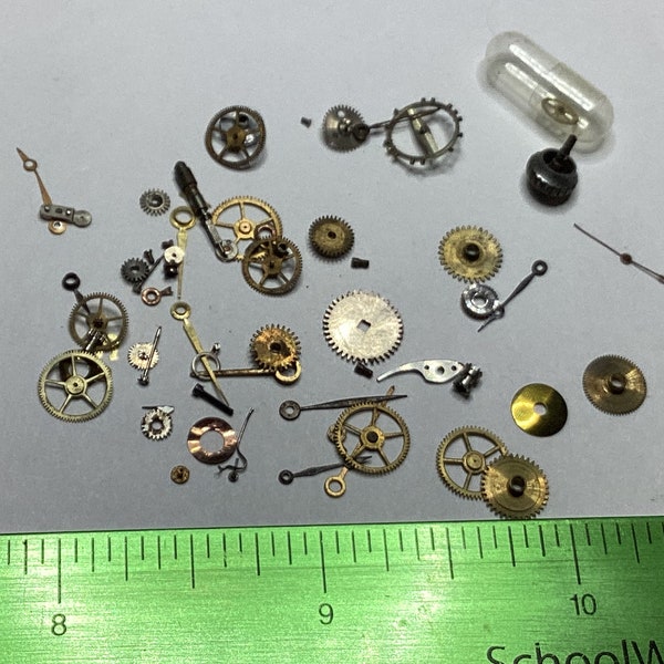 Assorted watch parts small container