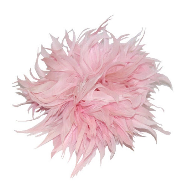Light Pink Fascinator feather brooch fascinator clip or pin