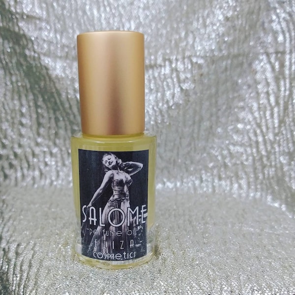 SALOME // Perfume clásico de Hollywood // Perfume Ambrée con haba tonka y vainilla, lirio y bergamota (aceite perfumado en roll-on de 5 ml)