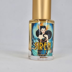 SIREN || Alluring aquatic perfume with sensual jasmine, benzoin, ambergris, civet, and myrrh || 5ml Roll-on Perfume Oil