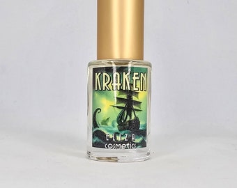 KRAKEN || Dark aquatic perfume with labdanum, oud, woods, and smoke