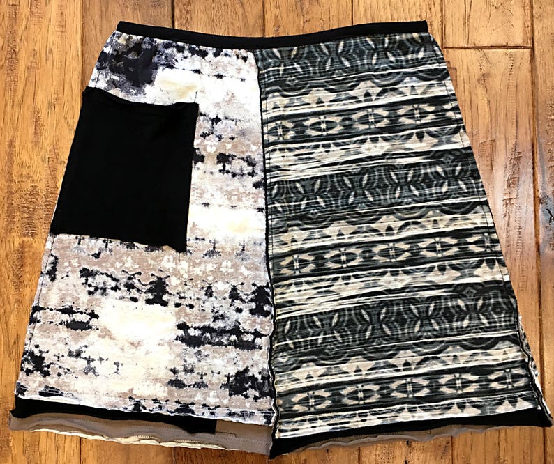upcycled tshirt skirt pattern