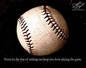 Babe Ruth Quote, Baseball Photo, Yankees, Baseball Decor, Sports Decor