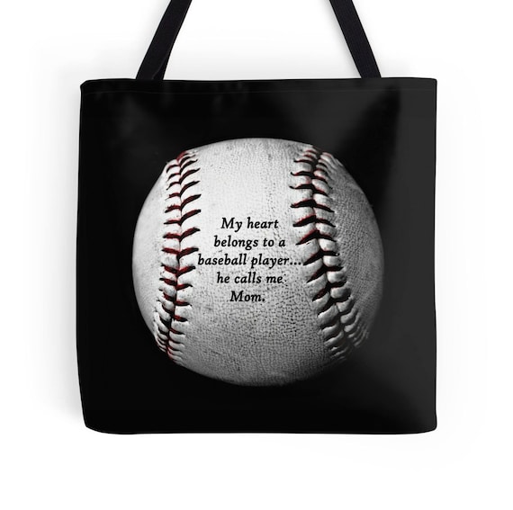 Baseball Bags Baseball Totes Baseball Tote Bag Baseball Etsy