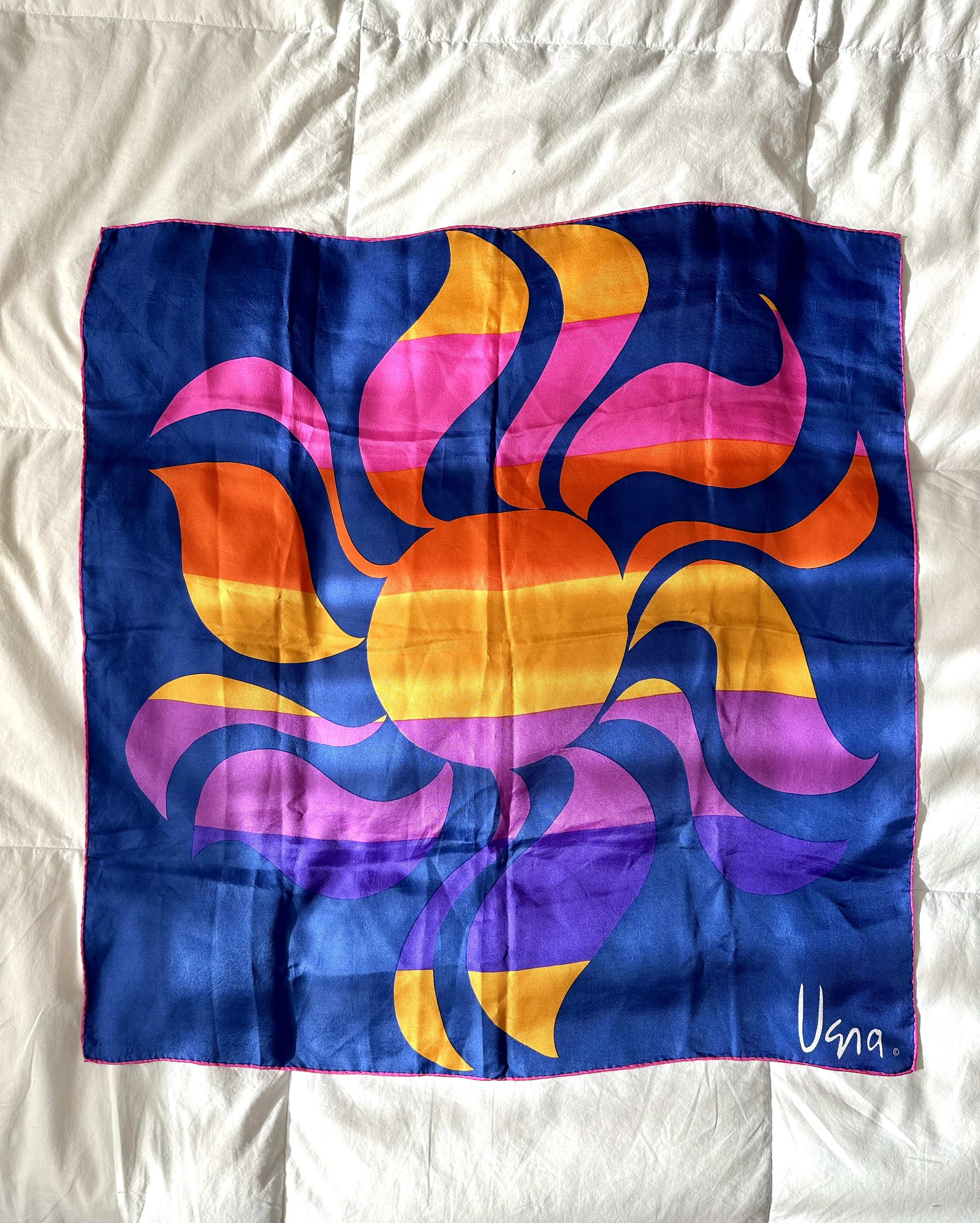 Vintage Vera Neumann Silk Scarf - Etsy Vintage Vera Neumann Silk Scarf - Etsy