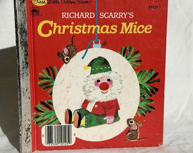 Richard Mouse Richard Scarry's Christmas Mice First Little Golden Book 1965 - Etsy