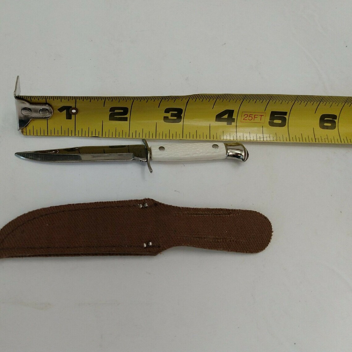 Vintage Salesman Miniature Bowie Knife with Sheath Etsy