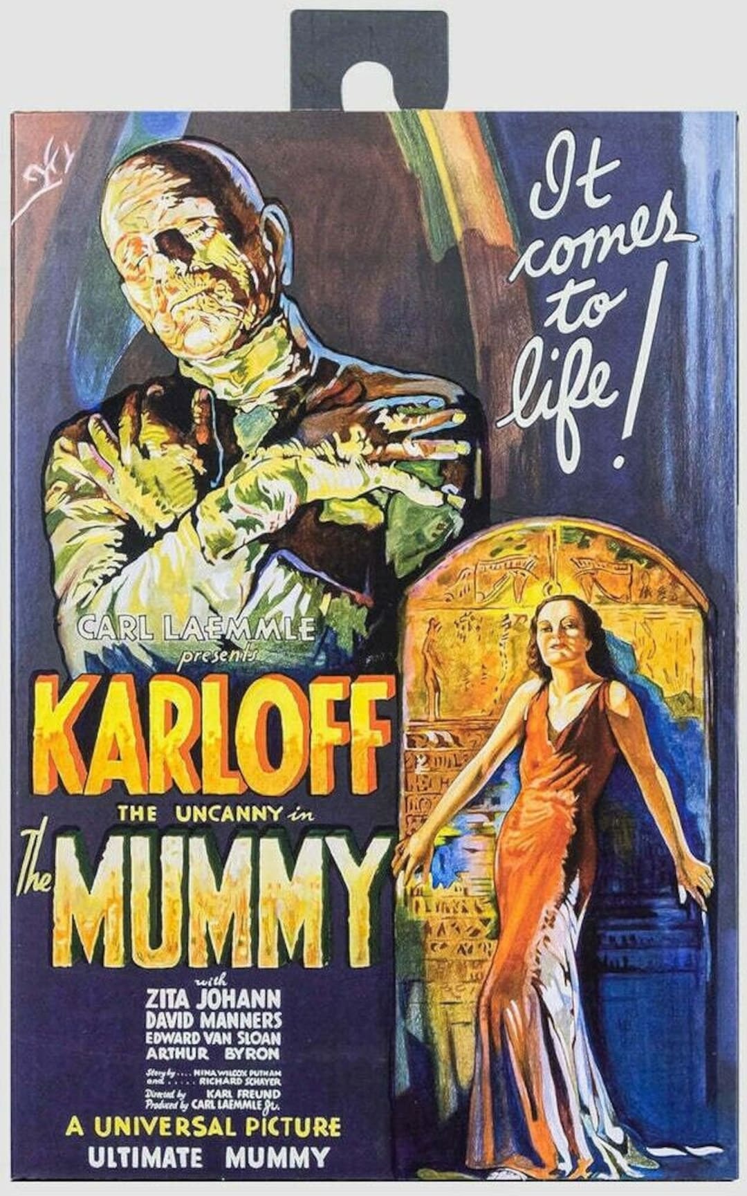 NECA 7 Classic Universal Monsters Boris Karloff as the Mummy Figure - Etsy