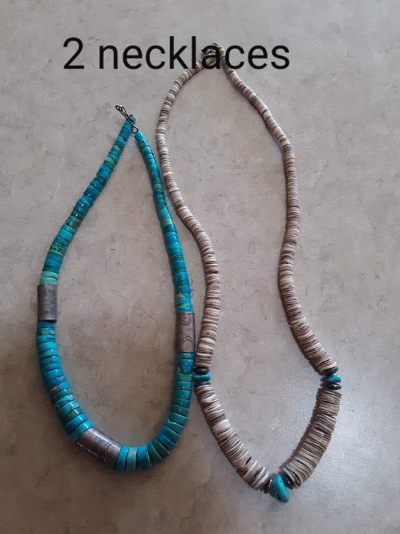 2 turquoise necklaces