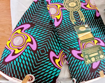 100% Cotton African Fabric Ankara Print- By 2 yard