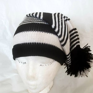 Igbo Nigerian Traditional War Dance Wool Hat Cap. Ohafia Men's Knitted Stripped Hat. Holiday Wool Hat image 3