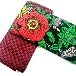 Wine Floral African Ankara Cotton Wax Prints. Mix & match Print Set.  2 yards, 4 yards
