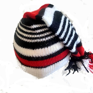 Igbo Nigerian Traditional War Dance Wool Hat Cap. Ohafia Men's Knitted Stripped Hat. Holiday Wool Hat image 9