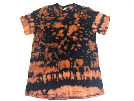 Eau de Javel brun noir Tie Dye Design T ...