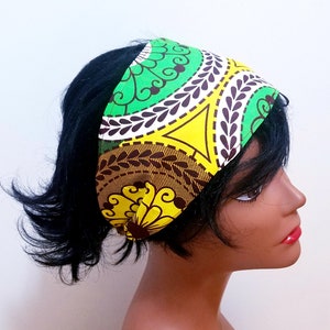 African Fabric Ankara Print Hair Band  Headband