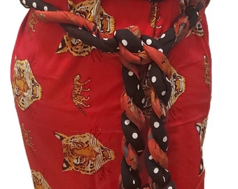 Traditional Nigerian Abriba Isiagu Kpomkpom Attire Sash Twisted Rope Accessory