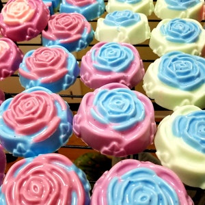 Rose Natural Glycerin Moisturizing Soap- 2 PCS, 4 PCS 8 Bars. Gift set, Party Favors