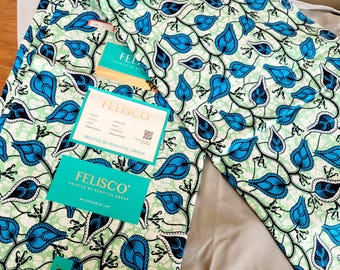 100% Cotton African Fabric Ankara Vibrant Print- By 2 years. Moe Choices