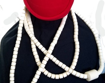 Handmade Cream White Traditional Bead/Traditional wedding Bead Unisex Necklace  Bracelet Jewelry