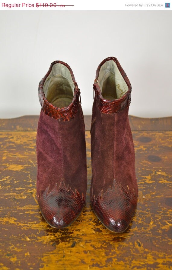 burgundy boots sale