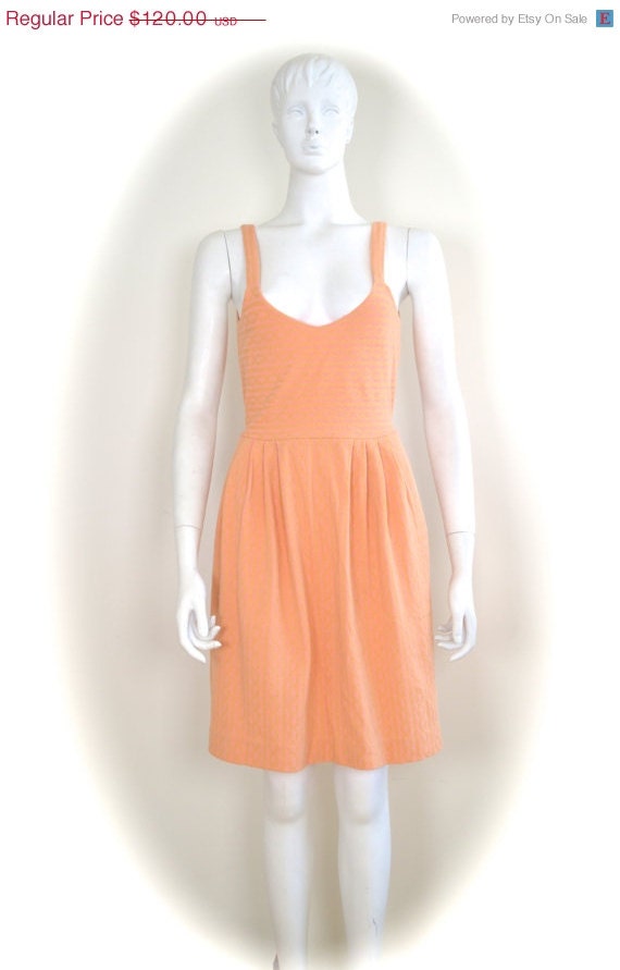 ON SALE 1960s Mod Dress: 60s Mod Dress / Open Back