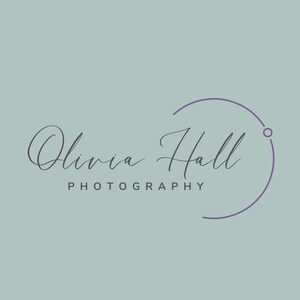 Minimalist and Modern Signature Circle Logo for Photographers and Businesses | Modern and Minimalist Logo