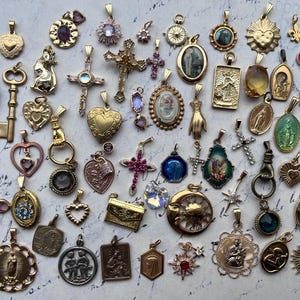 Beautiful French Antique Vintage Style Charms 18k Golden Stylish Necklaces High End Handmade Jewelry choose yours from this set of 56