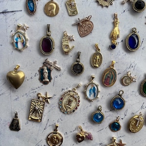 Beautiful Antique Religious French Vintage Stylish Charms Choose From ...