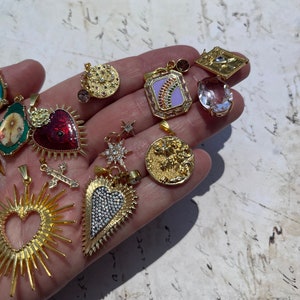 Lovely Beautiful French Vintage Stylish Religious Pendants Charms ...