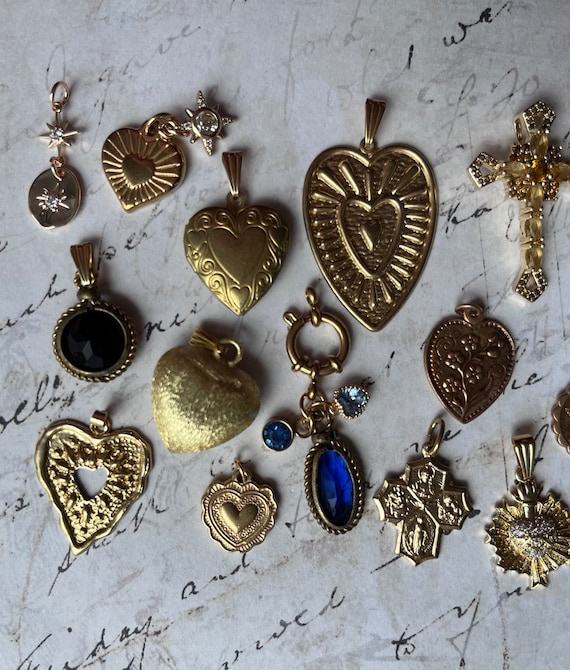 Lovely French Antique 18k Religious Goldplated Ch… - image 2