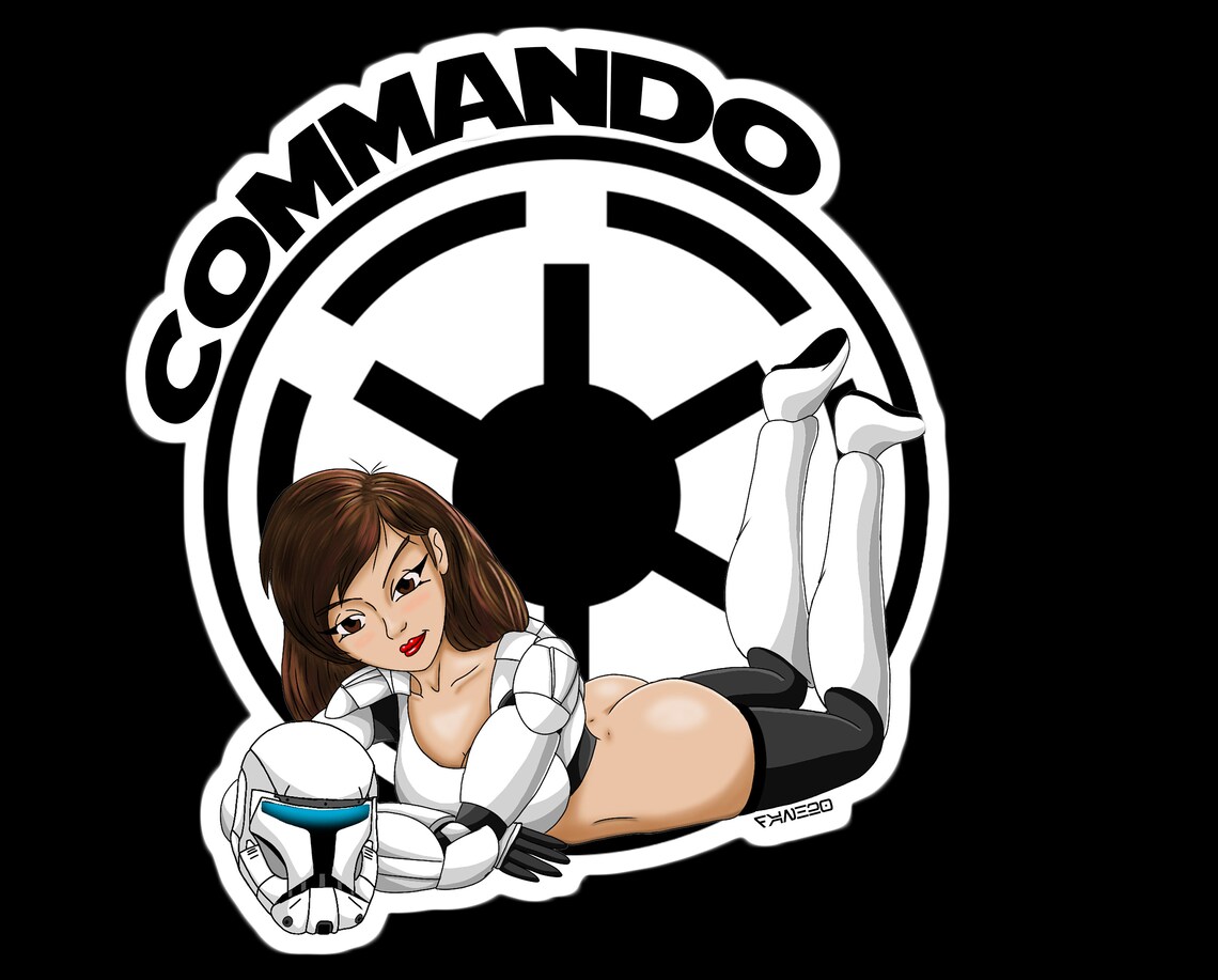 Sexy Star Wars Republic Commando Clone Wars Gunship Pin Up 4 Etsy