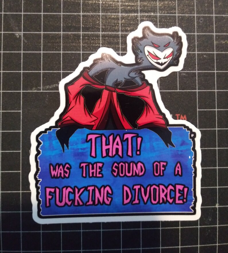 Helluva Boss Stolas Divorce 4 in Meme Sticker Helluvaboss Etsy Finland