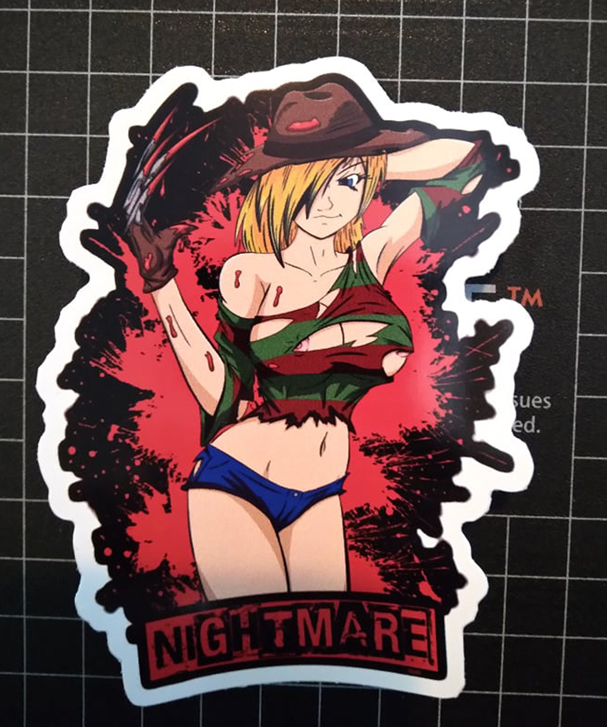 Nightmare on Elm Street Sexy Anime Freddy Krueger 4 in Sticker - Etsy Singapore Nightmare on Elm Street Sexy Anime Freddy Krueger 4 in Sticker - Etsy Singapore