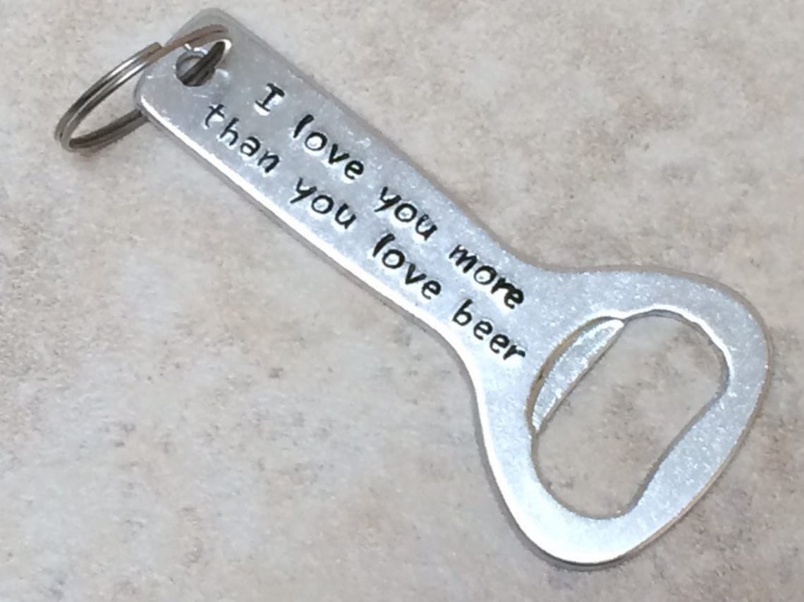 I love you more than you love beer / Lustiger Flaschenöffner - Etsy