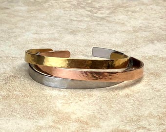 Personalized Name Cuff Bracelet / Engraved Jewelry / Hidden Message Gift