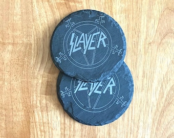 Custom Logo Engraved Slate Coaster