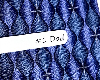 Number 1 Dad engraved tie clip / Tie bar / Father's Day Gift / #1 Grandpa